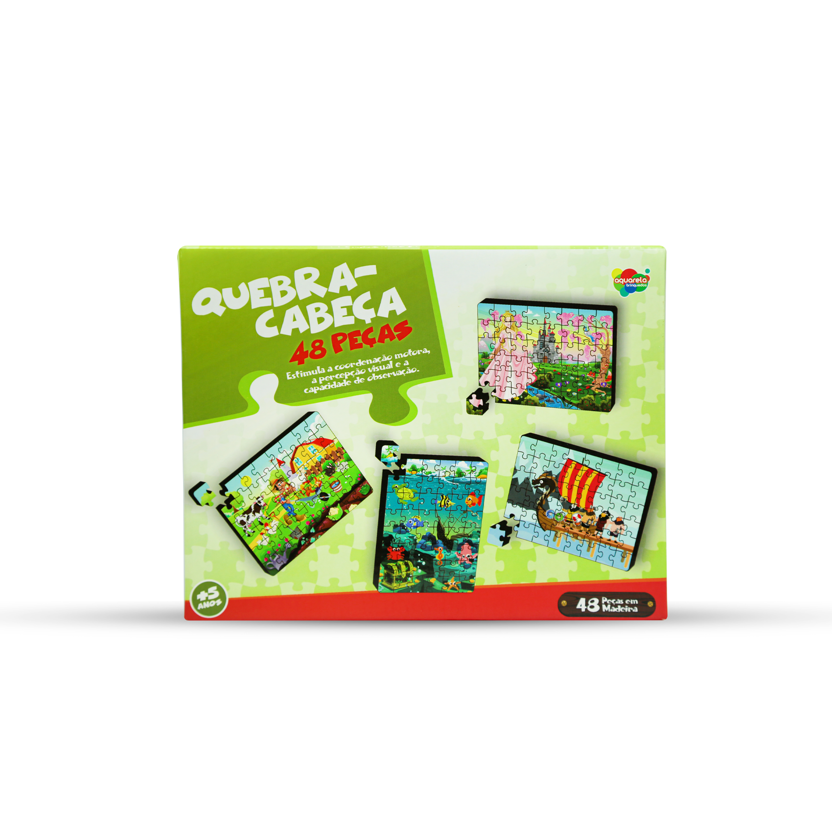 Quebra-cabeça Edulig Puzzle Monte Encaixe - 78 peças, conexões e