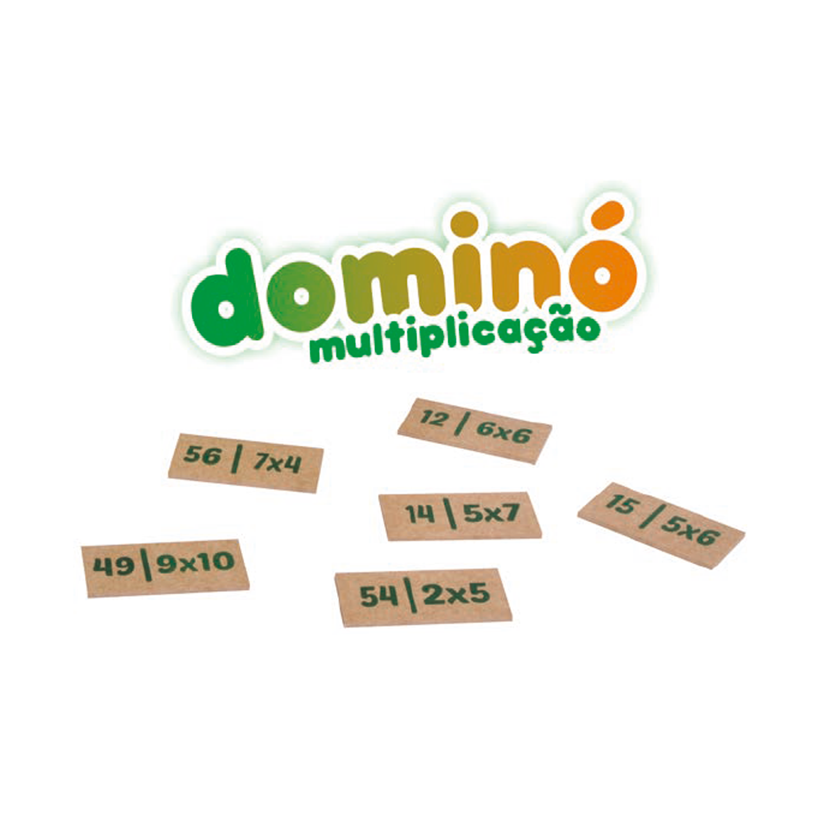 Dominó de Associação de Idéias em MDF Domino Infantil Educativo