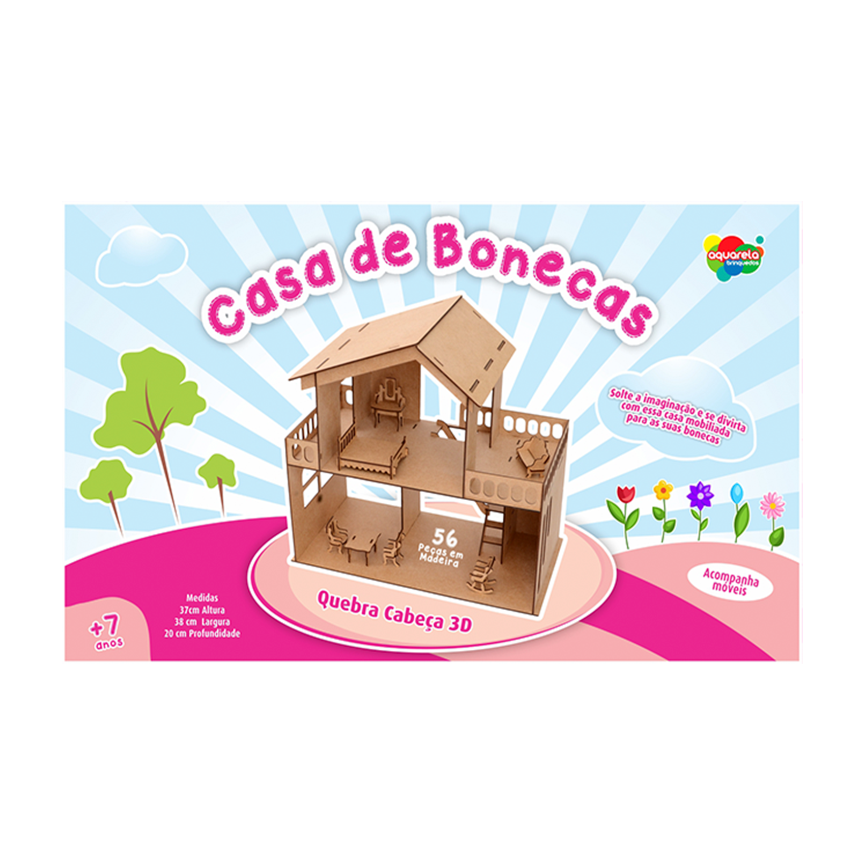 Casa de bonecas de madeira, grande casa de boneca, brinquedos