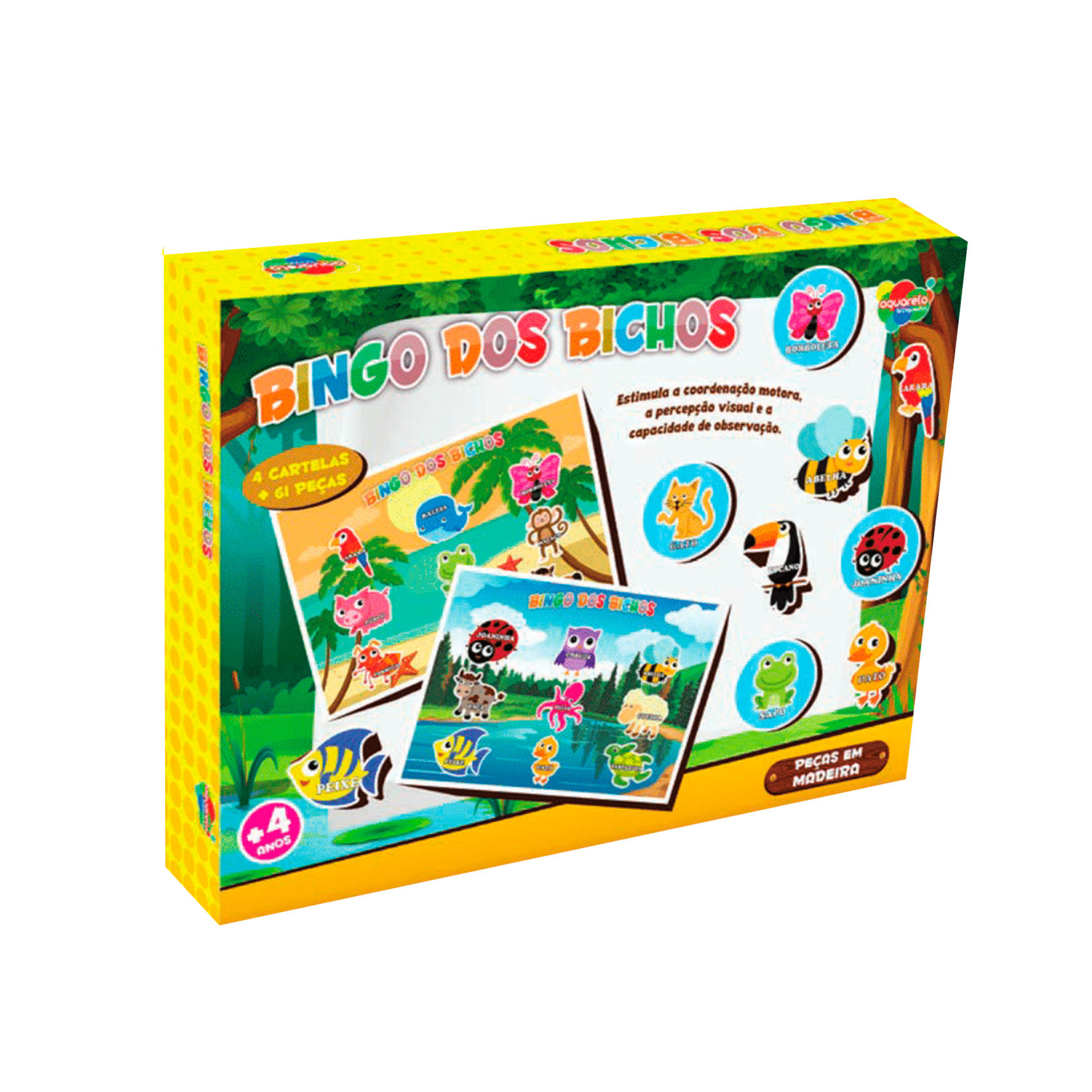 Bingo dos Bichos 65 peças em MDF Brinquedo Educativo e Pedagógico Jogo  Bingo Infantil - GDkids Brinquedos Educativos e Pedagógicos