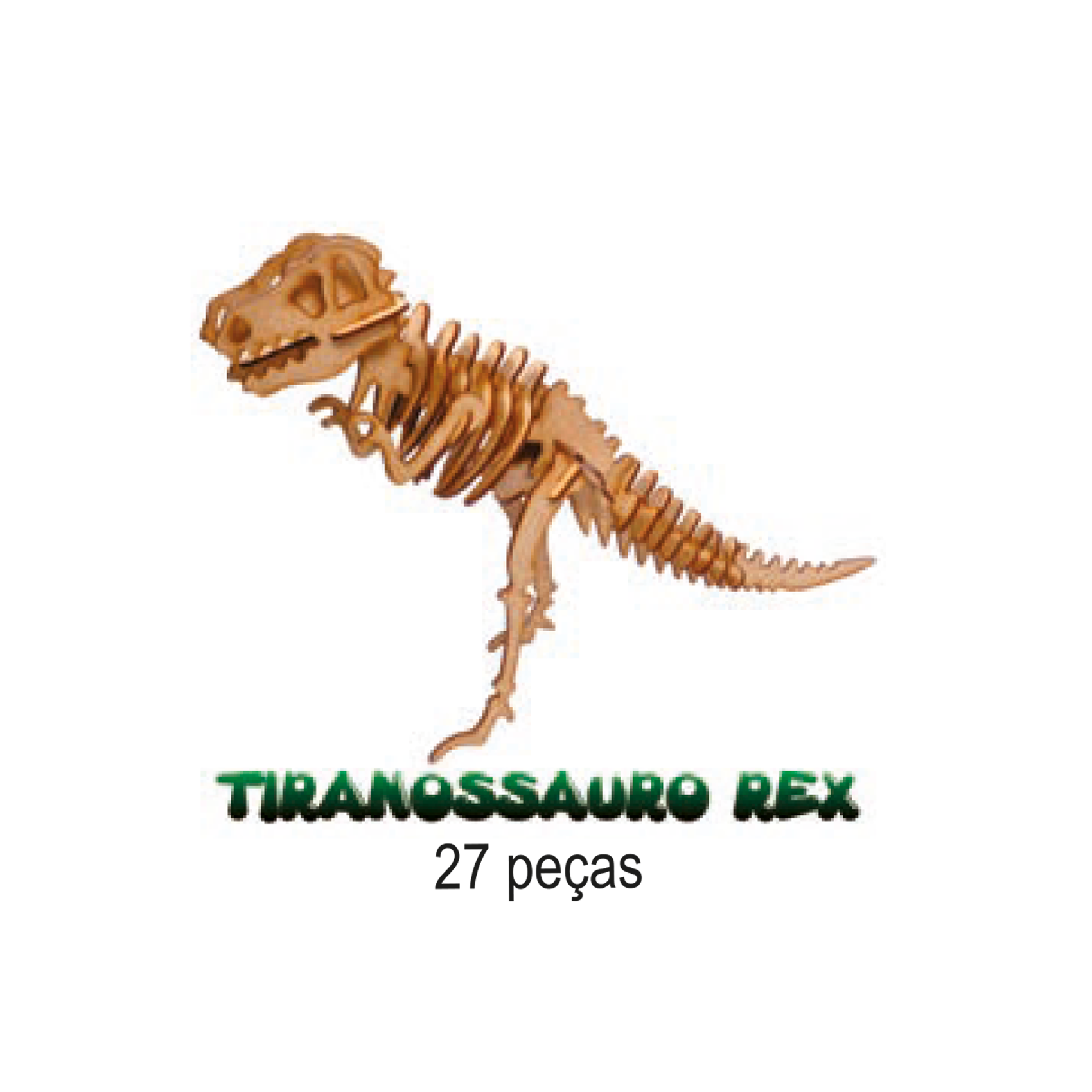 Quebra-Cabeça 3D Articuláveis Dinossauro - 3120 - Brincadeira de