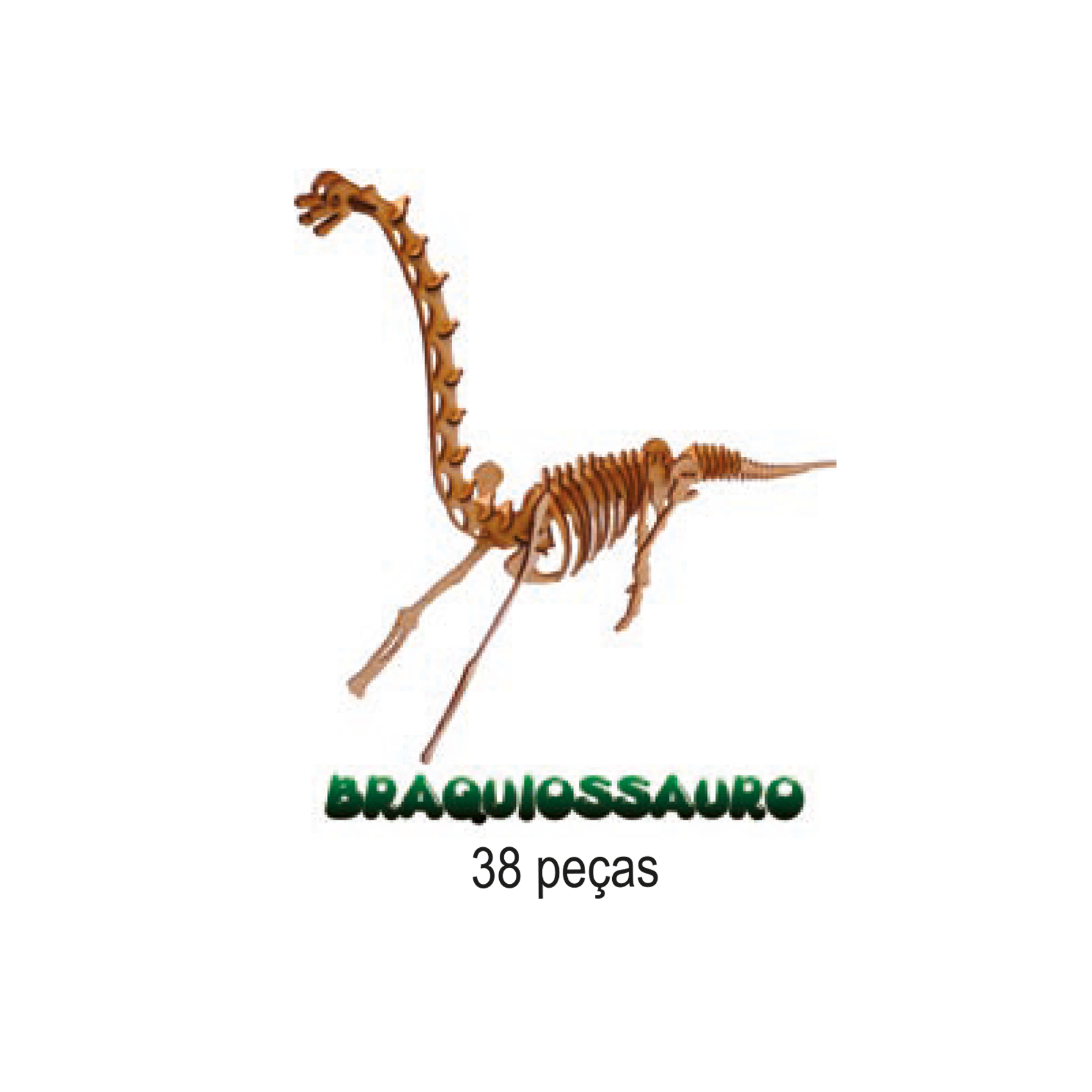 Dinossauro Pterodáctilo Quebra Cabeça 3D mdf