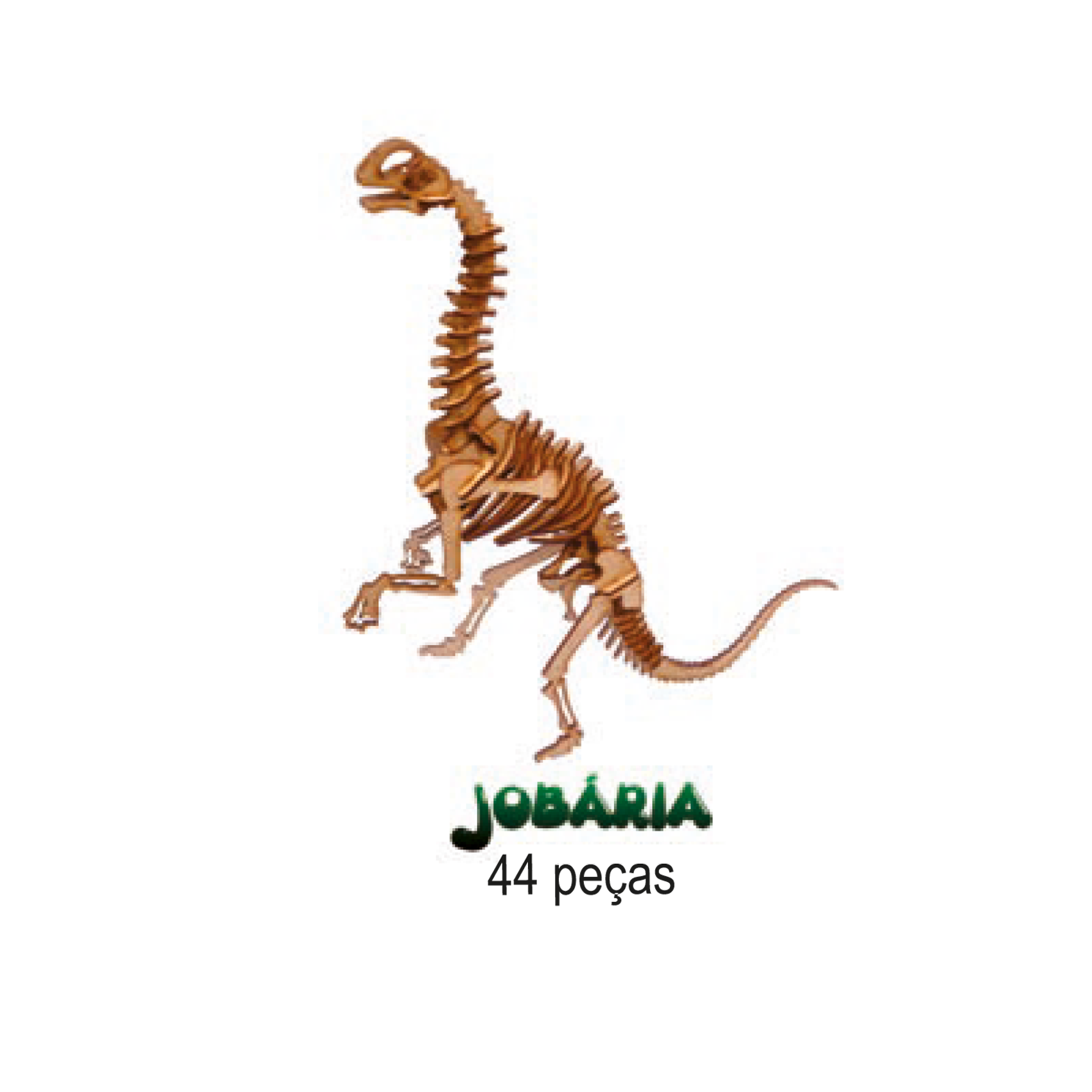 Quebra-cabeça 3d Animal Dinossauro Rex Em Madeira