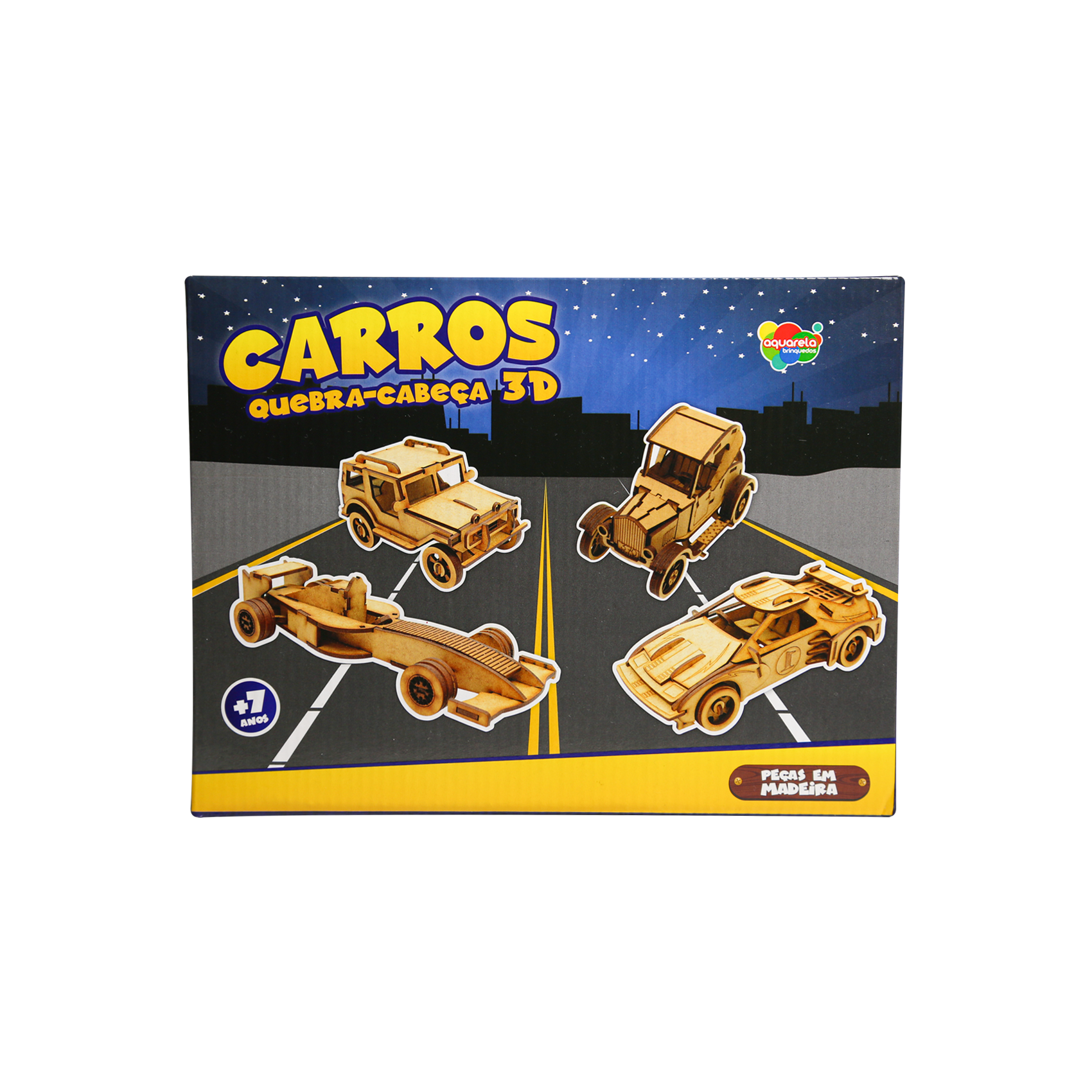 CARROS - QUEBRA-CABEÇA 3D - Pegue & Monte